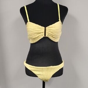 SHEIN Women's Sorbet Yellow Bikini, Sz M